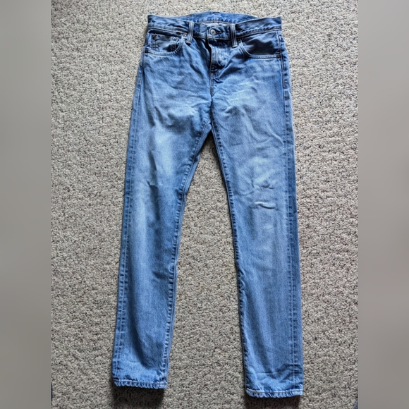 SASHIKO Levi's White Oak Cone Denim 511 vintage jeans with sashiko repair - Picture 2 of 11